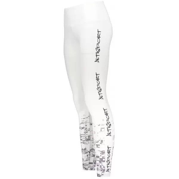  Női hosszú prémium leggings ALTISPORT SWE/ALW02S04 FEHÉR SZÜRKE 
