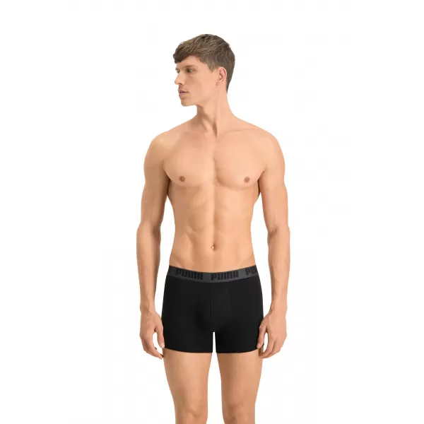  Férfi boxerek PUMA BASIC BOXER 2P 88886958 FEKETE/FEKETE 
