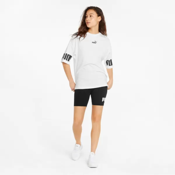  Női leggings PUMA ESS 7 LOGO SHORT LEGGINGS 848347-01 FEKETE 