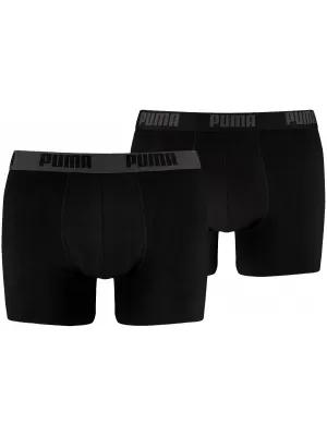 Férfi boxerek PUMA BASIC BOXER 2P 88886958 FEKETE/FEKETE