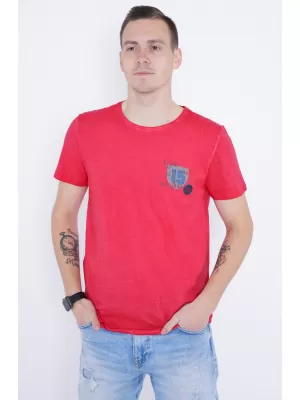 Férfi póló KIXMI PHIL PIROS