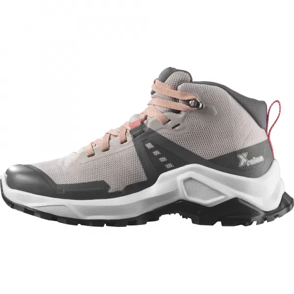  Gyerekcipők SALOMON X RAISE MID GORE-TEX L47071500 RÓZSÁK HAMUJA/BARACK BÉZS/TEARÓZSA 