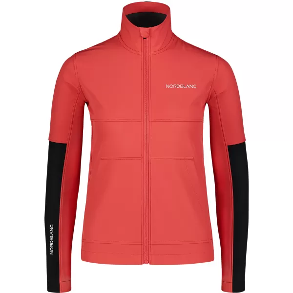  Női softshell kabát NORDBLANC FJORD NBSSL7657 VÖRÖS KORALL 