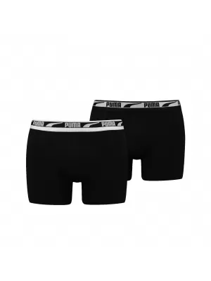 Bokszoló PUMA MEN MULTI LOGO BOXER 2P 93804701 FEKETE