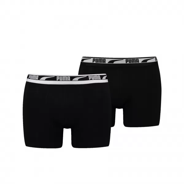  Bokszoló PUMA MEN MULTI LOGO BOXER 2P 93804701 FEKETE 