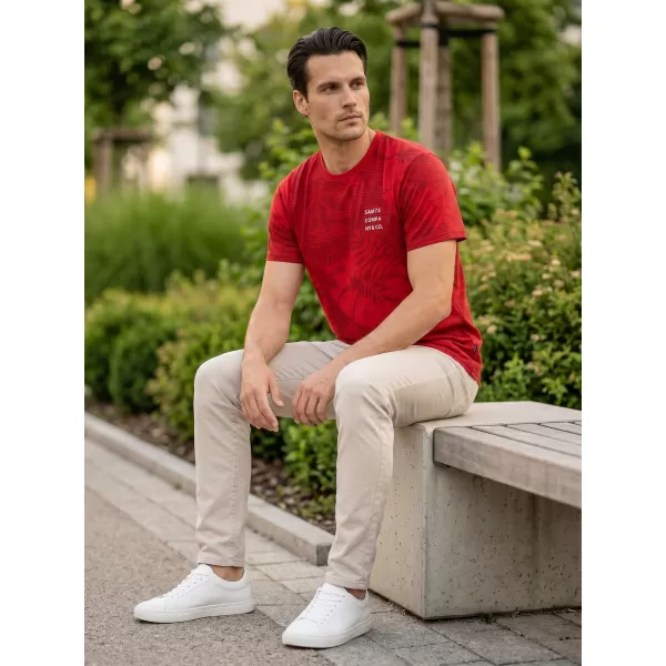  Férfi póló SAM 73 SCULPTOR MT 823 PIROS 