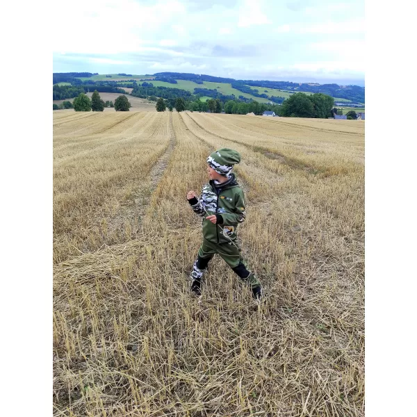  Gyerek hőszigetelt softshell kabát WAMU MASKÁČ KHAKI 
