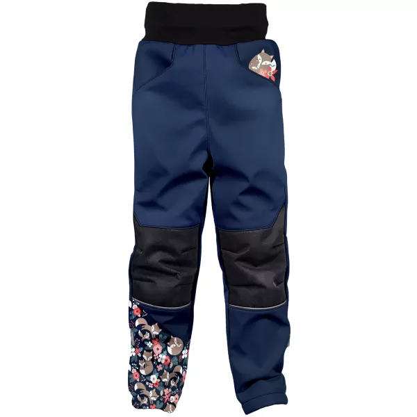  Hőszigetelt softshell gyereknadrág WAMU LIŠKY SÖTÉTKÉK 