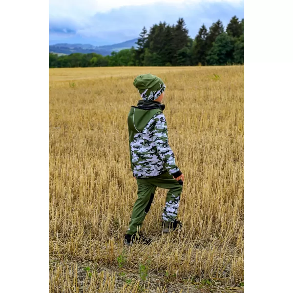  Hőszigetelt softshell gyereknadrág WAMU MASKÁČ KHAKI 