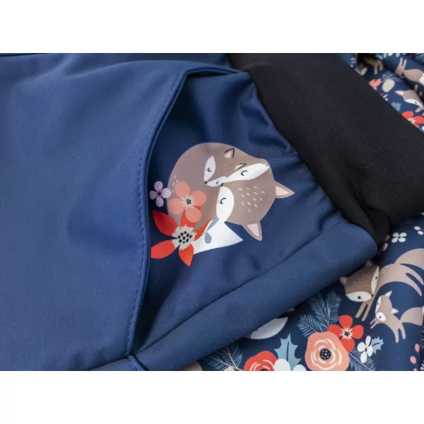  Hőszigetelt softshell gyereknadrág WAMU LIŠKY SÖTÉTKÉK 