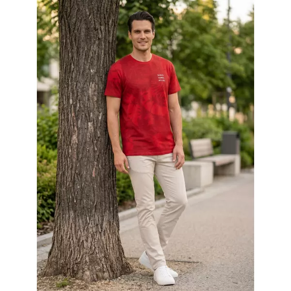  Férfi póló SAM 73 SCULPTOR MT 823 PIROS 