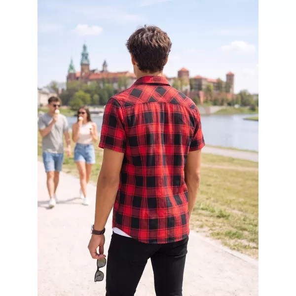  Ing BRANDIT KOSTKOVANÁ KRÁTKÝ RUKÁV BD4032 PIROS/FEKETE 
