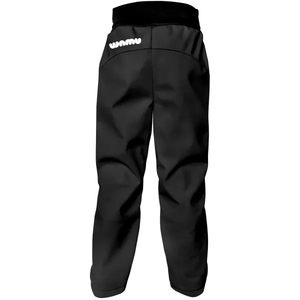  Hőszigetelt softshell gyereknadrág WAMU FEKETE 