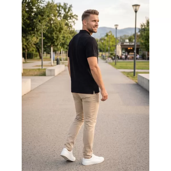  Férfi póló SAM 73 CHRYZ MT 822 FEKETE 