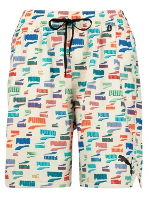 Férfi rövidnadrág PUMA SWIM UNISEX LOOSE FIT SHORTS 1P 938055-02 FEHÉR