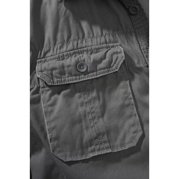  Ing BRANDIT VINTAGE KRÁTKÝ RUKÁV BD4024 SZÉN 