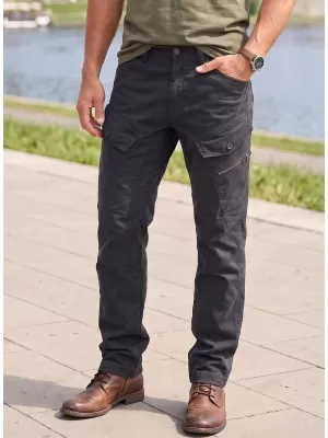 Nadrág BRANDIT ADVEN SLIM FIT FEKETE