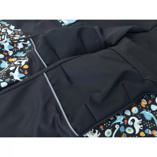  Baba softshell nadrág szigetelt WAMU DINOSAUŘI FEKETE 