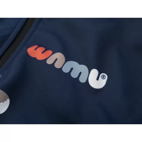  Gyerek hőszigetelt softshell kabát WAMU LIŠKY SÖTÉTKÉK 