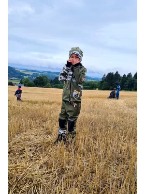 Hőszigetelt softshell gyereknadrág WAMU MASKÁČ KHAKI