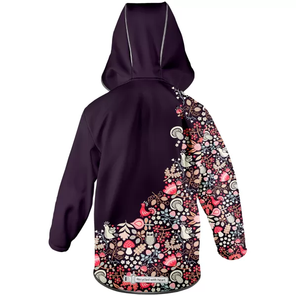  Gyerek hőszigetelt softshell kabát WAMU SOVA LILA 