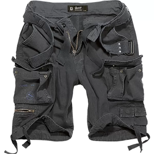  Rövidnadrág BRANDIT SAVAGE VINTAGE CARGO FEKETE 
