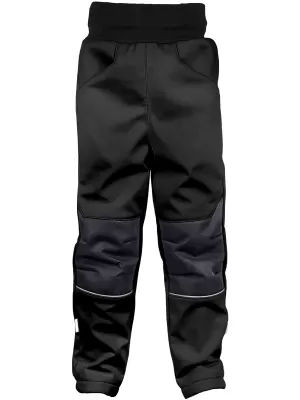 Hőszigetelt softshell gyereknadrág WAMU FEKETE