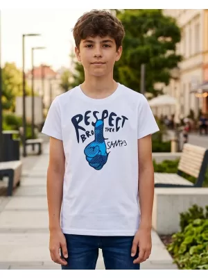 Gyermek póló SAM 73 SCUTUM KT 514 FEHÉR