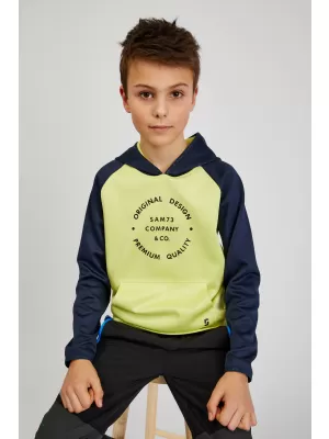 Gyermek pulóver SAM 73 DRACO KM 509 VILÁGOS SÁRGA