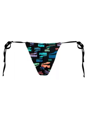 Fürdőruha PUMA SWIM WOMEN SIDE TIE TANGA STRING 1P 938066-01 FEKETE