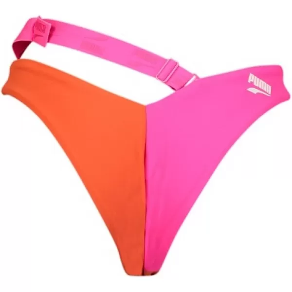  Fürdőruha PUMA SWIM WOMEN COLOURBLOCK V-SHAPE BRIEF 1P 938071-01 BARNA 