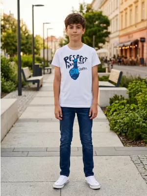 Gyermek póló SAM 73 SCUTUM KT 514 FEHÉR