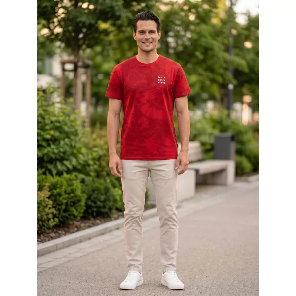  Férfi póló SAM 73 SCULPTOR MT 823 PIROS 