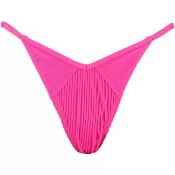  Fürdőruha PUMA SWIM WOMEN RIBBED TANGA 1P 938068-02 RÓZSASZÍN 