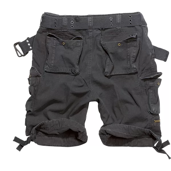  Rövidnadrág BRANDIT SAVAGE VINTAGE CARGO FEKETE 
