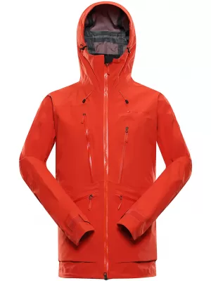 Kabát ALPINE PRO CORT MJCA592 FEKETE/PIROS