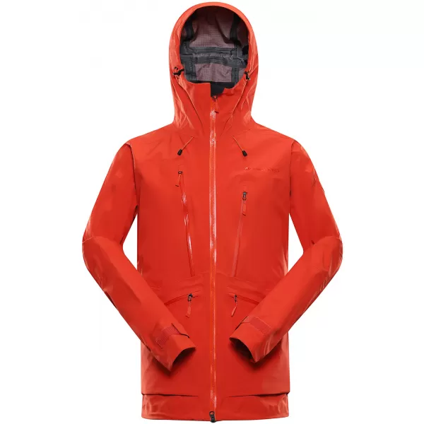  Kabát ALPINE PRO CORT MJCA592 FEKETE/PIROS 