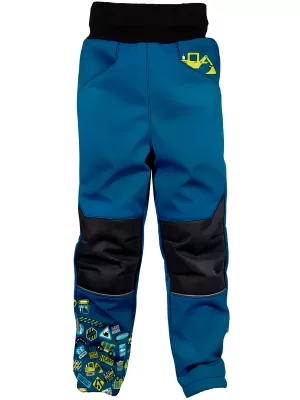 Hőszigetelt softshell gyereknadrág WAMU BAGR KÉK