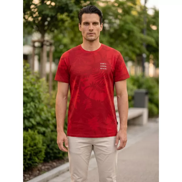  Férfi póló SAM 73 SCULPTOR MT 823 PIROS 