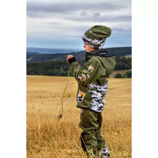  Hőszigetelt softshell gyereknadrág WAMU MASKÁČ KHAKI 