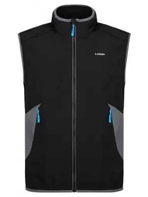 Férfi softshell mellény LOAP URYLON SFM2305 FEKETE/SZÜRKE