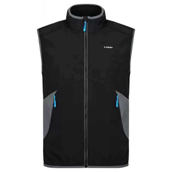  Férfi softshell mellény LOAP URYLON SFM2305 FEKETE/SZÜRKE 