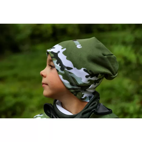  Gyerek hőszigetelt softshell kabát WAMU MASKÁČ KHAKI 