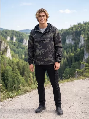 Kabát BRANDIT PŘES HLAVU BD3162 SÖTÉT ÁLCÁZÁS