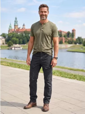 Nadrág BRANDIT ADVEN SLIM FIT FEKETE