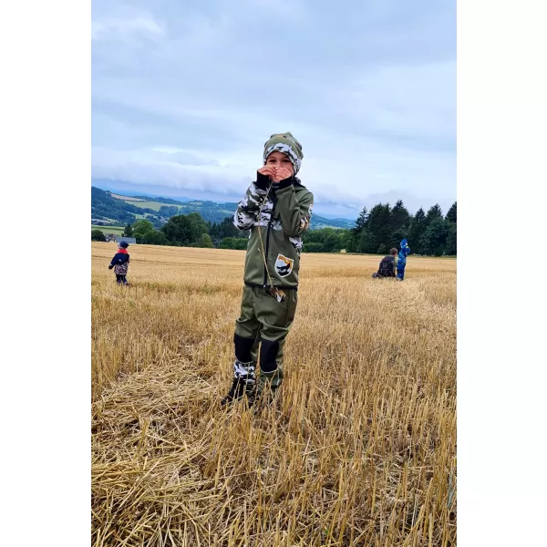 Hőszigetelt softshell gyereknadrág WAMU MASKÁČ KHAKI 