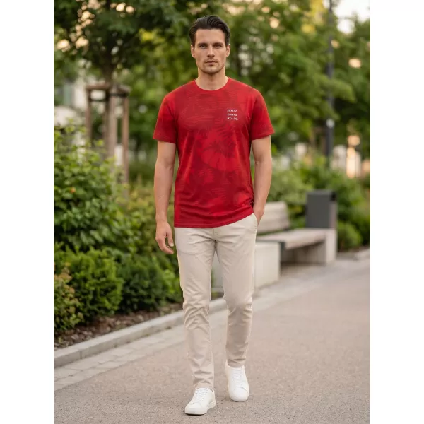  Férfi póló SAM 73 SCULPTOR MT 823 PIROS 