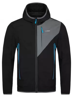 Férfi softshell kabát LOAP URAL SFM2304 FEKETE/SZÜRKE
