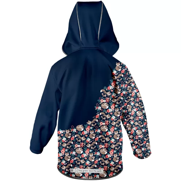  Gyerek hőszigetelt softshell kabát WAMU LIŠKY SÖTÉTKÉK 