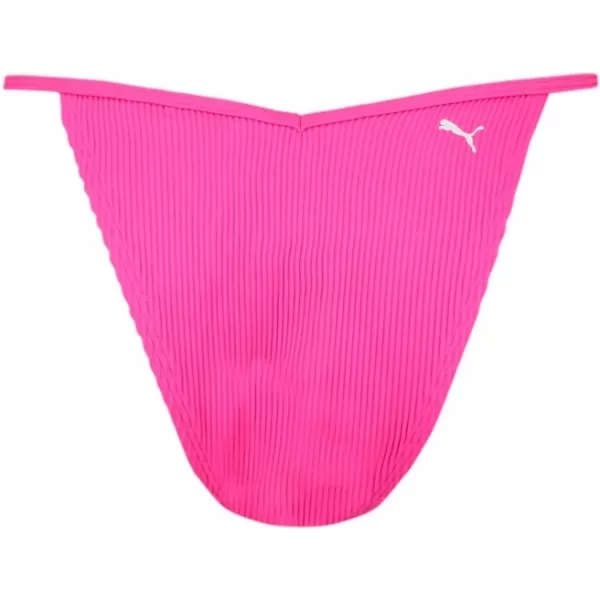  Fürdőruha PUMA SWIM WOMEN RIBBED TANGA 1P 938068-02 RÓZSASZÍN 